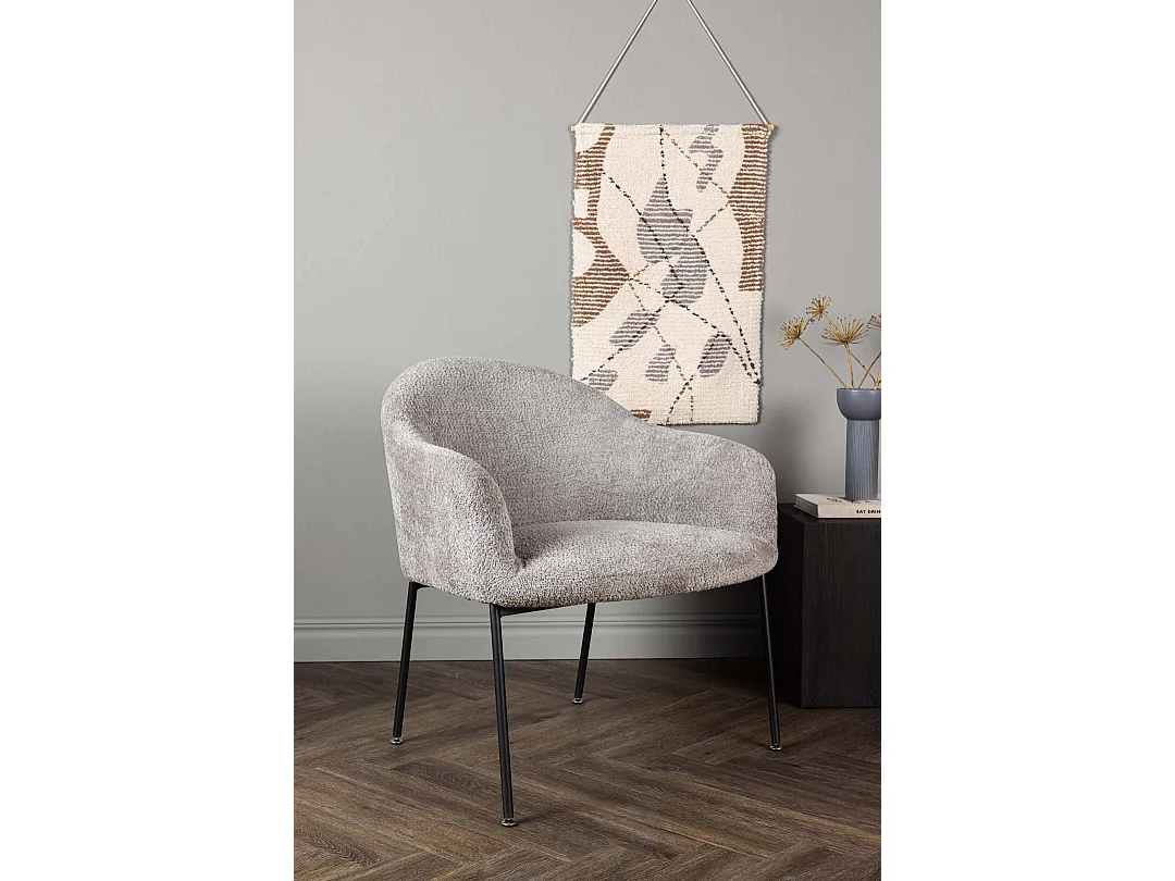 Catania fauteuil gris clair.