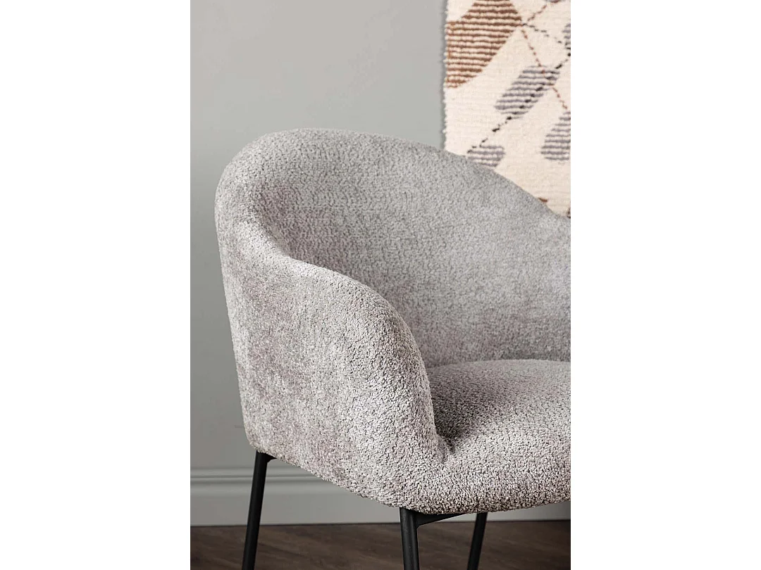 Catania fauteuil gris clair.