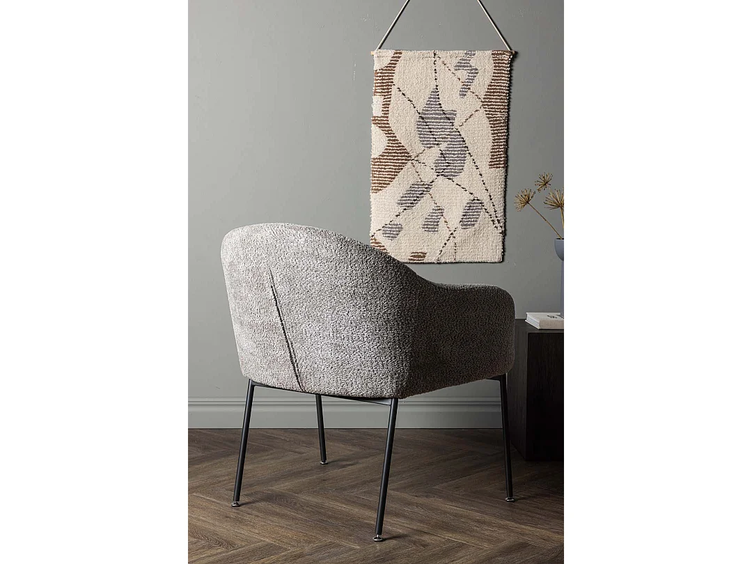 Catania fauteuil gris clair.