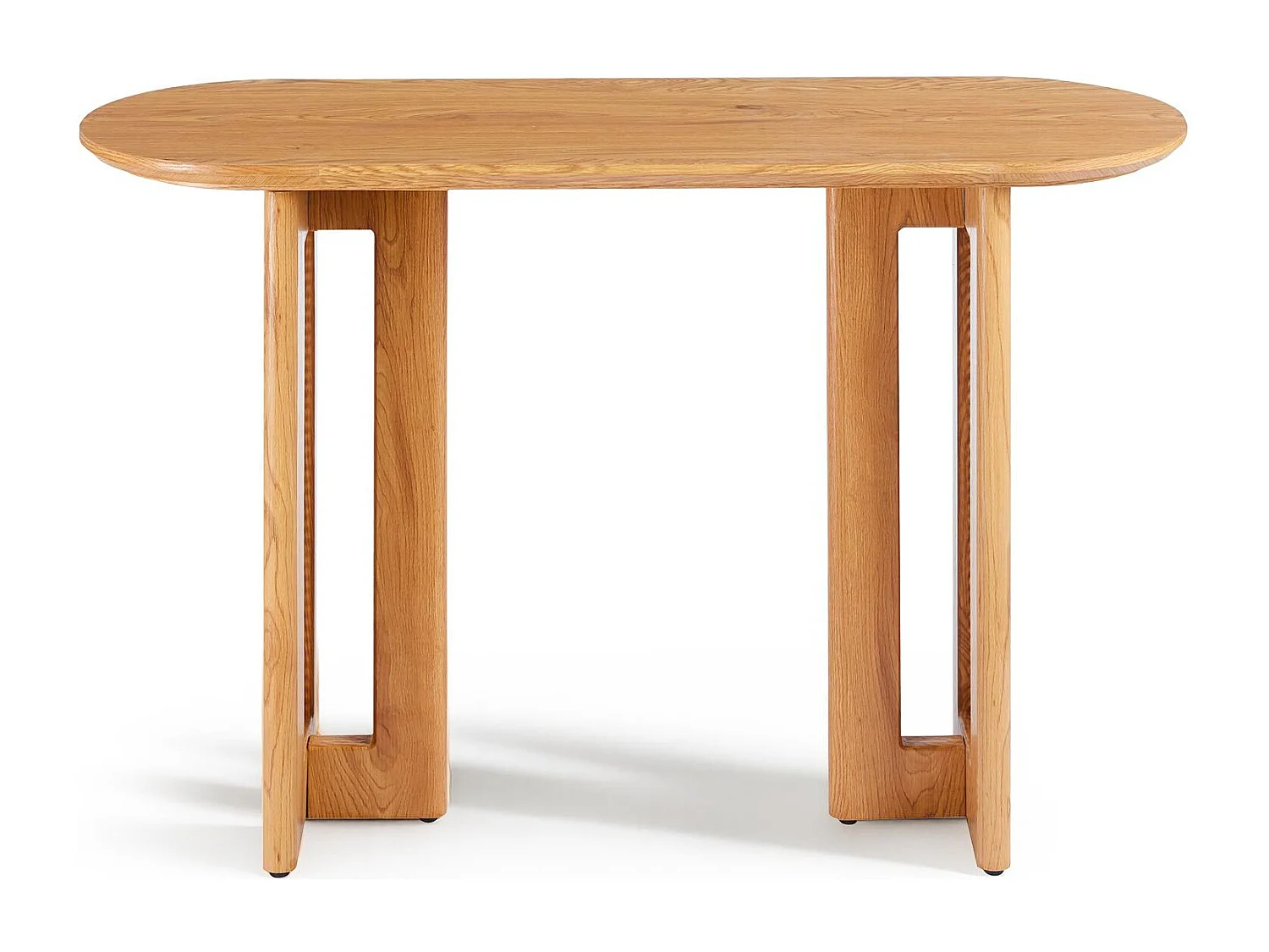 Console avec cannage 40x120cm Bohemia Chêne clair et Rotin