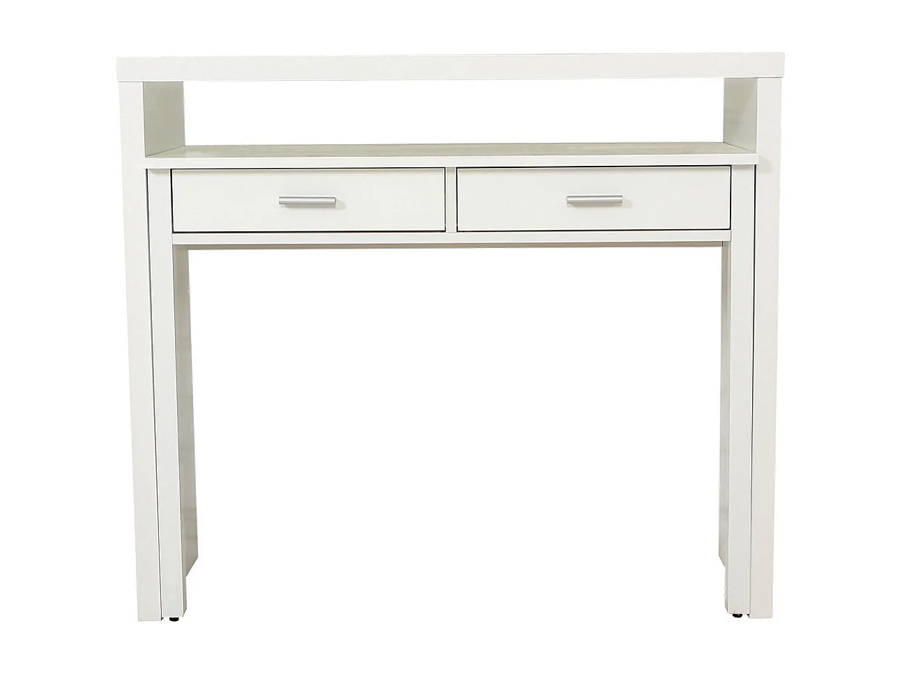 Console Extensible Bureau "Nine" 100cm Blanc