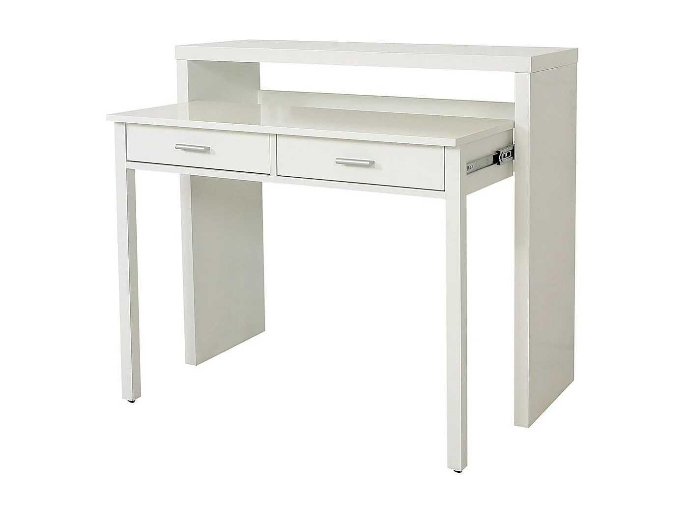 Console Extensible Bureau "Nine" 100cm Blanc