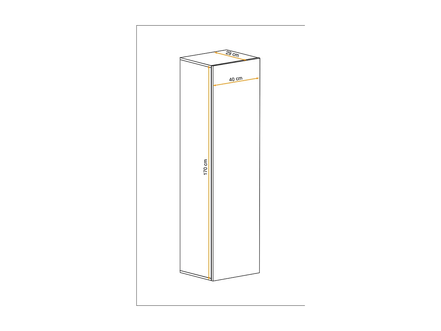 Vitrine Murale Design "Fly A1" 170cm Blanc