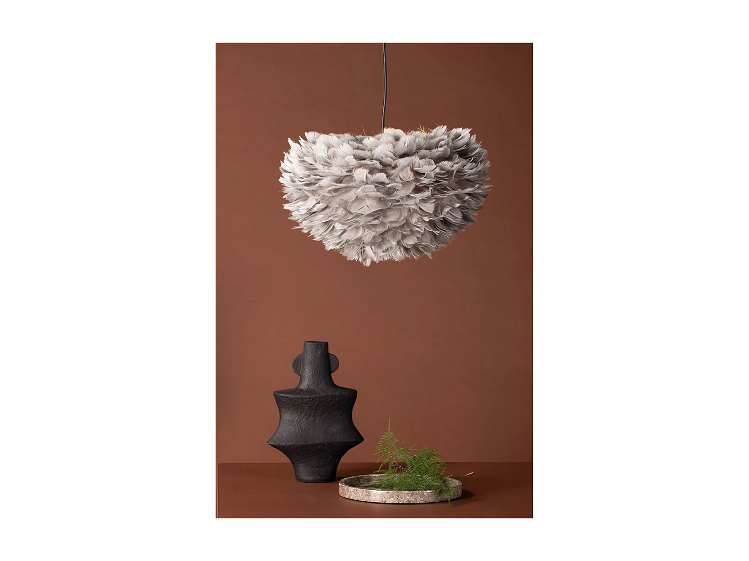 Nicola verlichting hanglamp 45x45x25cm grijs.