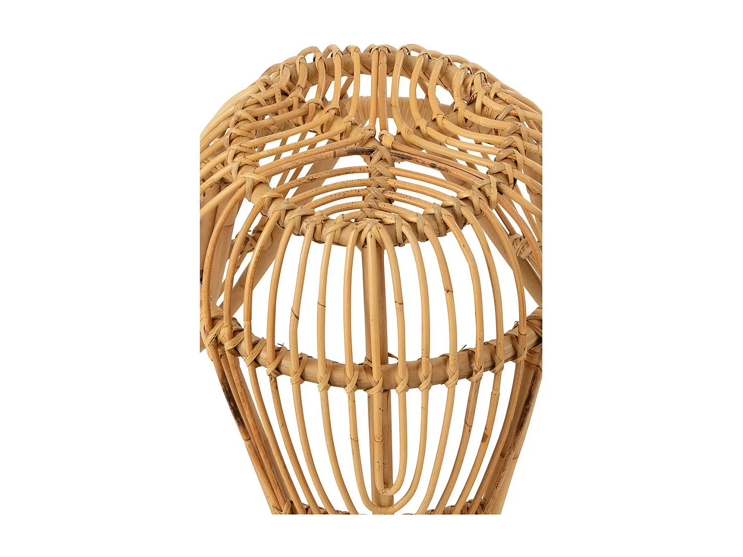 Tabouret Design en Rotin "Léa" 44cm Naturel