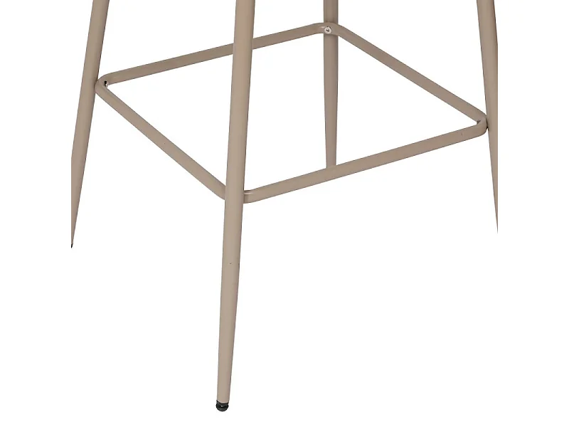 Lot de 4 Chaises de Bar "Kamili" 108cm Beige