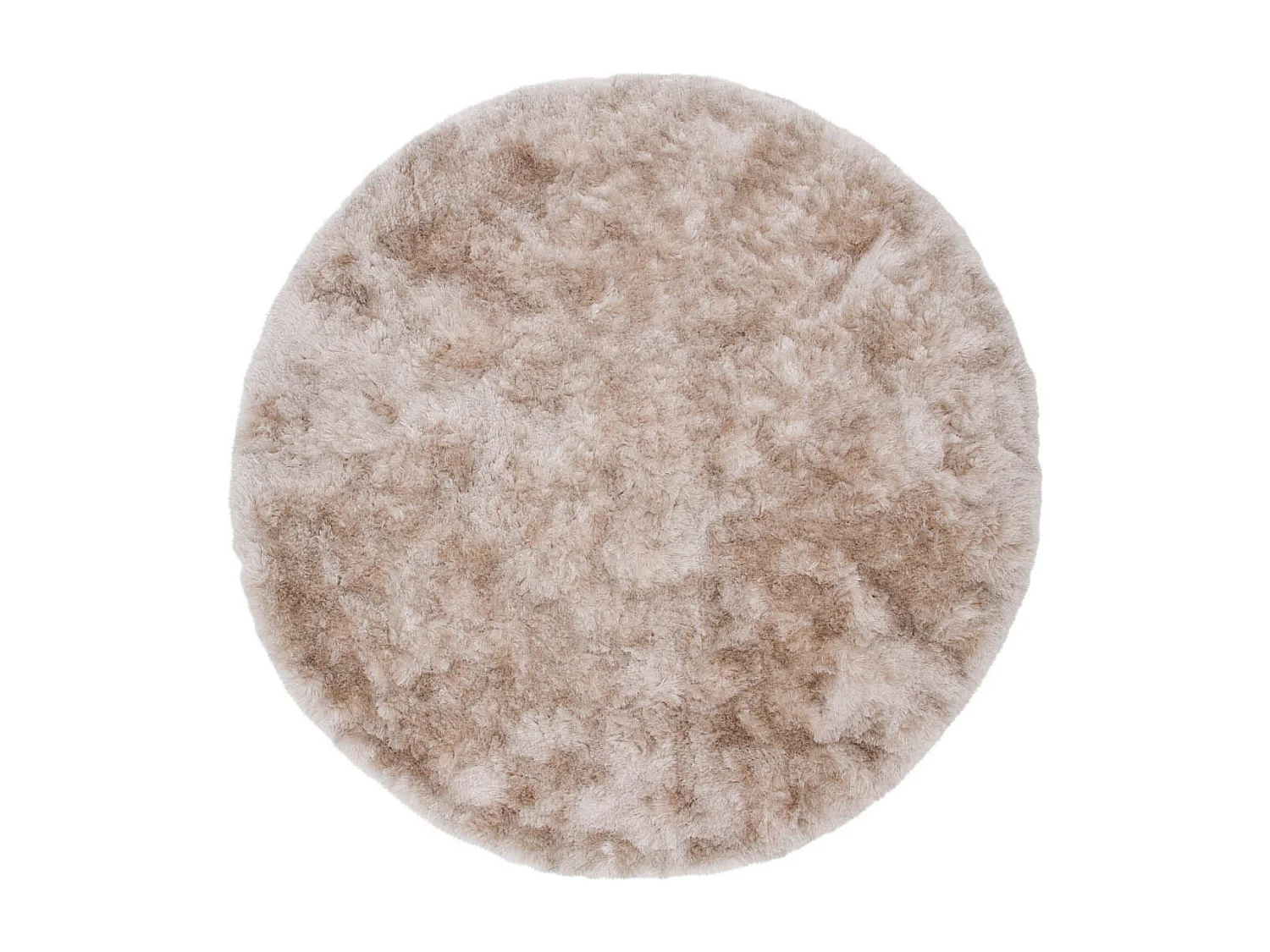Shiva tapis Ø200 cm polyester champagne.