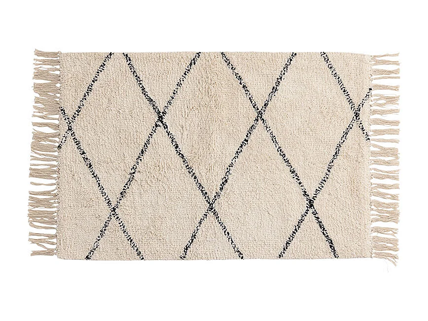Thelma tapis de bain 80x50cm blanc.