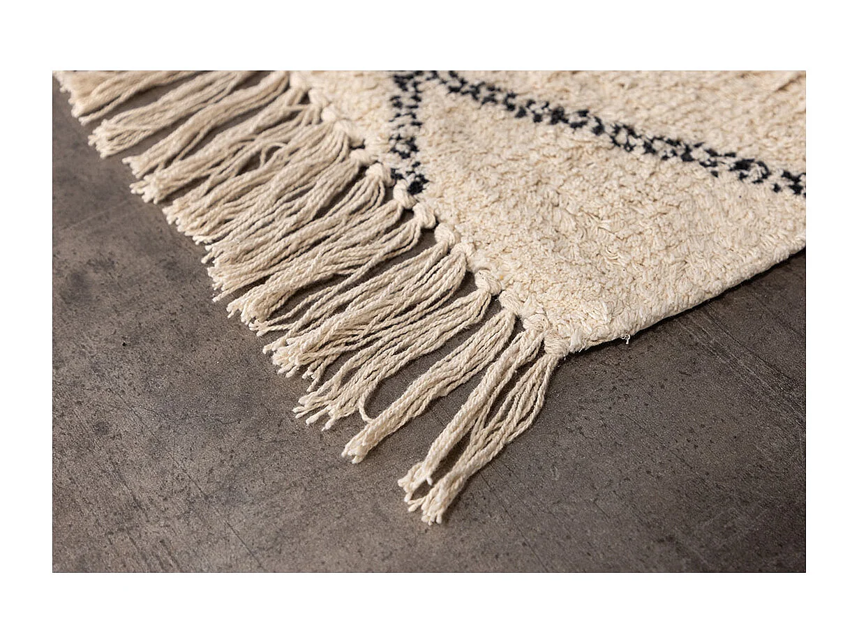 Thelma tapis de bain 80x50cm blanc.