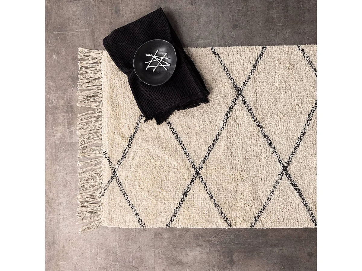 Tapis Déco "Thelma" 50x80cm Naturel
