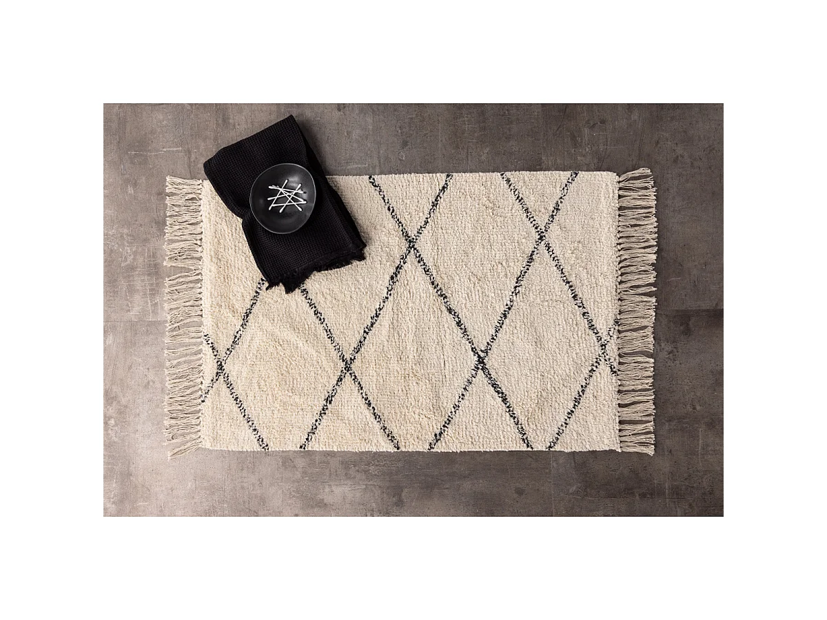 Tapis Déco "Thelma" 50x80cm Naturel