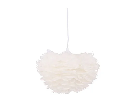 Nicola éclairage lampe pendentif 35x35x20cm blanc.