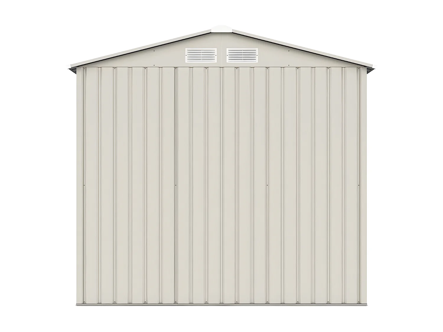 Gerätehaus aus Metall "Nebraska" - 2,71 m² - Beige/Anthrazitgrau