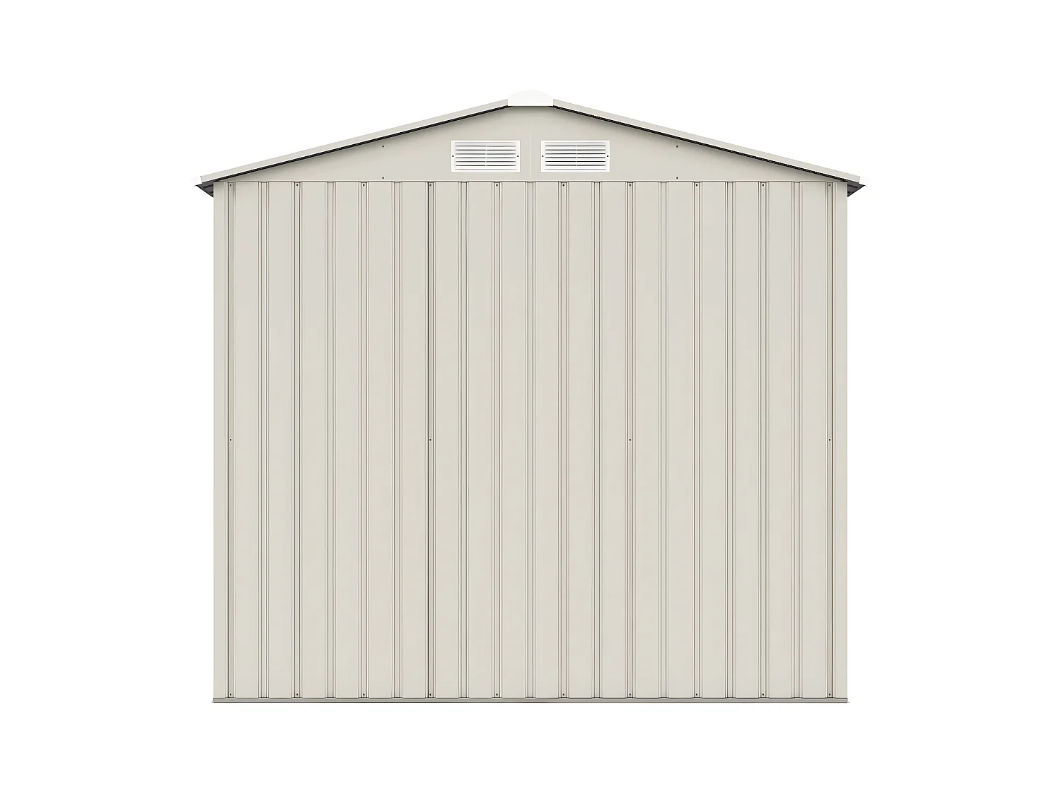 Abri de jardin métal "Nebraska" - 2.71 m² - Beige/gris anthracite