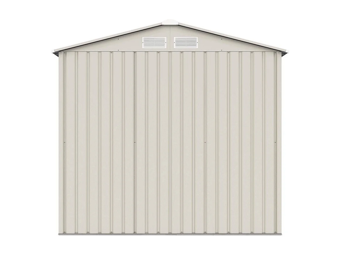 Abri de jardin métal "Nebraska" - 2.71 m² - Beige/gris anthracite