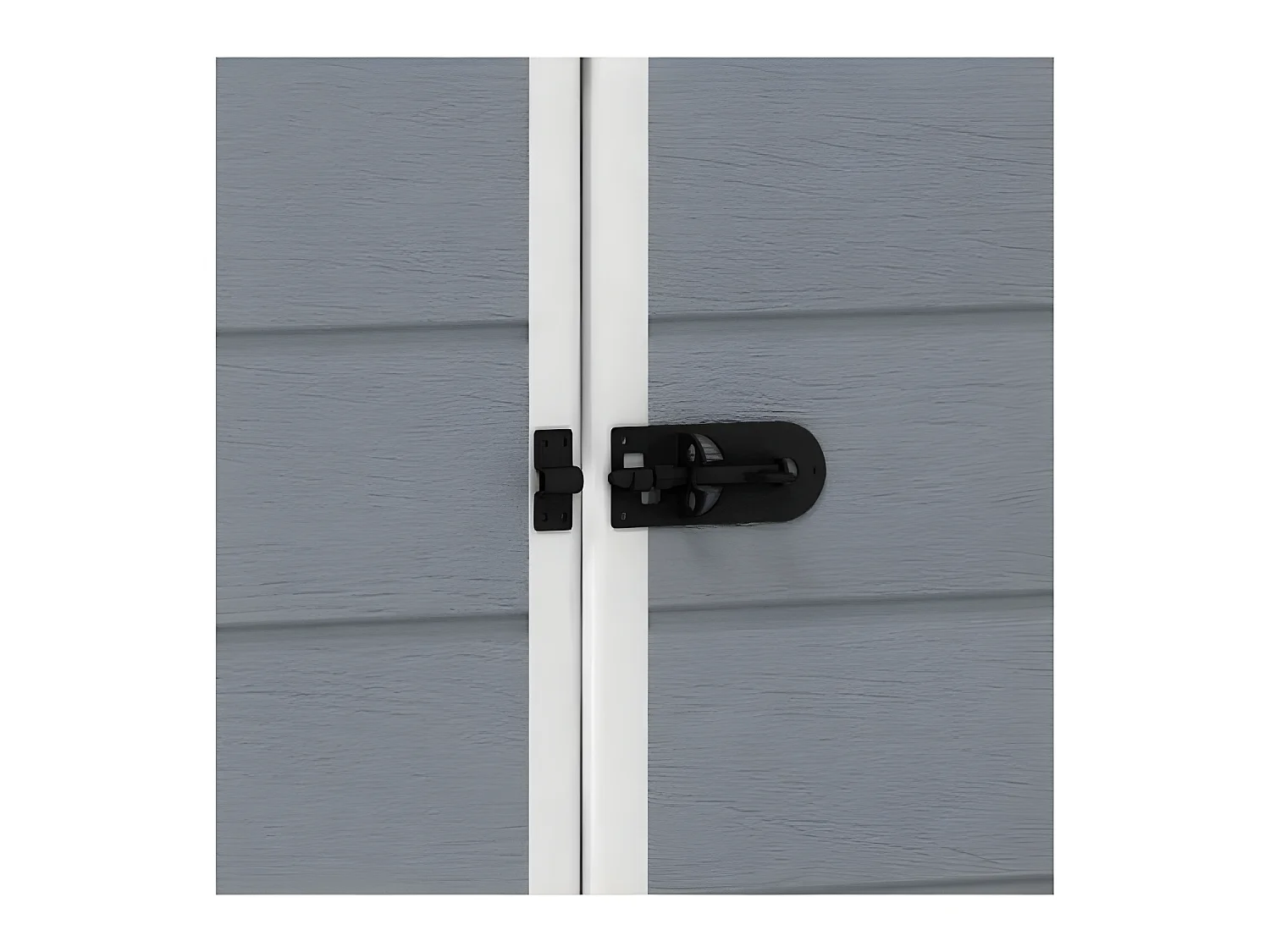 Abri jardin résine "Premium 86 DD" - 4,40m² - 186 x 237 x 227 cm- Gris/Blanc