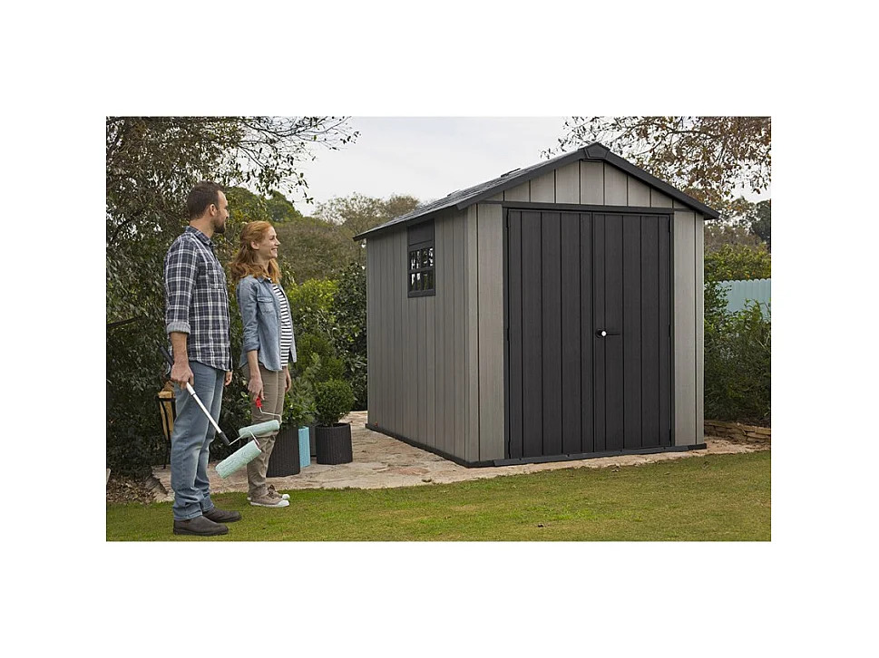 Casetta in resina OAKLAND BROSSIUM 759 – 6,5 m² – Grigio