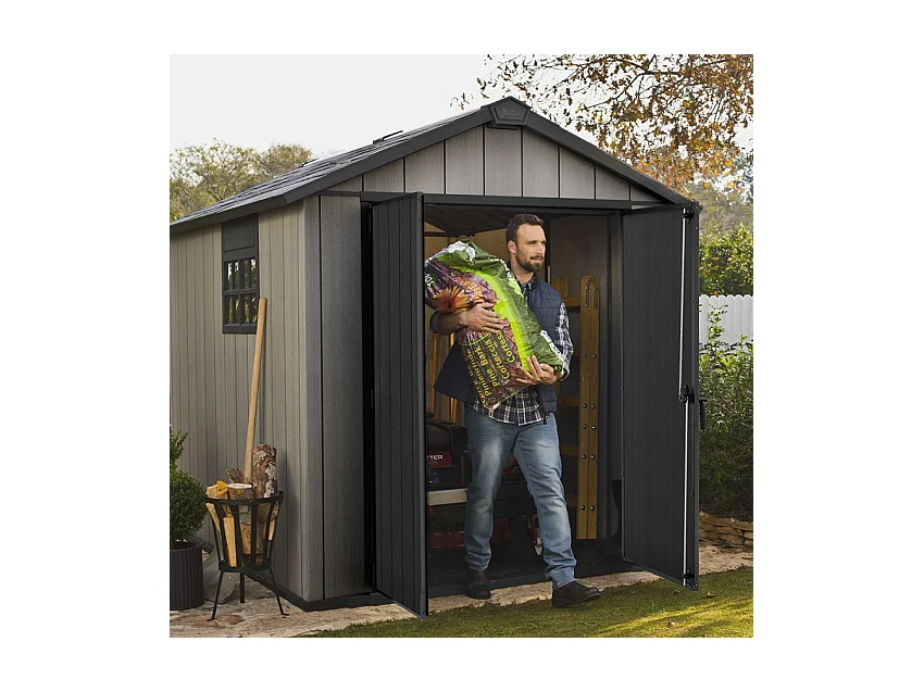 Casetta in resina OAKLAND BROSSIUM 759 – 6,5 m² – Grigio