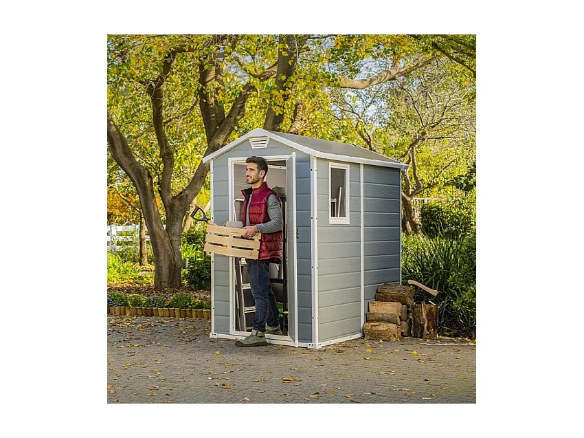 Casetta in resina - PREMIUM MANOR 46S - 2,5 m² - Grigio