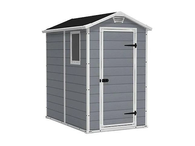 Abri de jardin résine "Premium 46SP" - 2,5 m² - 130 x 192 x 198 cm - Gris