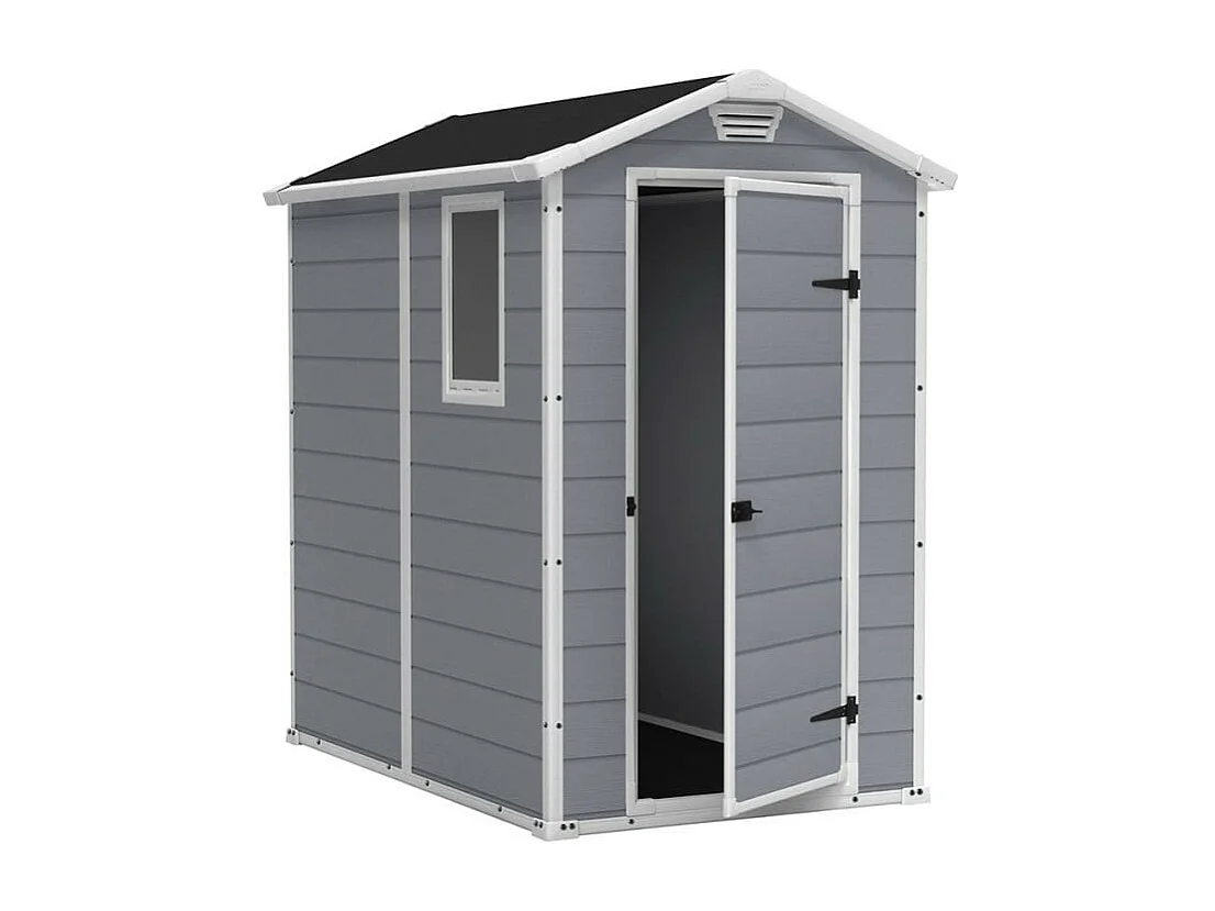 Abri de jardin résine "Premium 46SP" - 2,5 m² - 130 x 192 x 198 cm - Gris