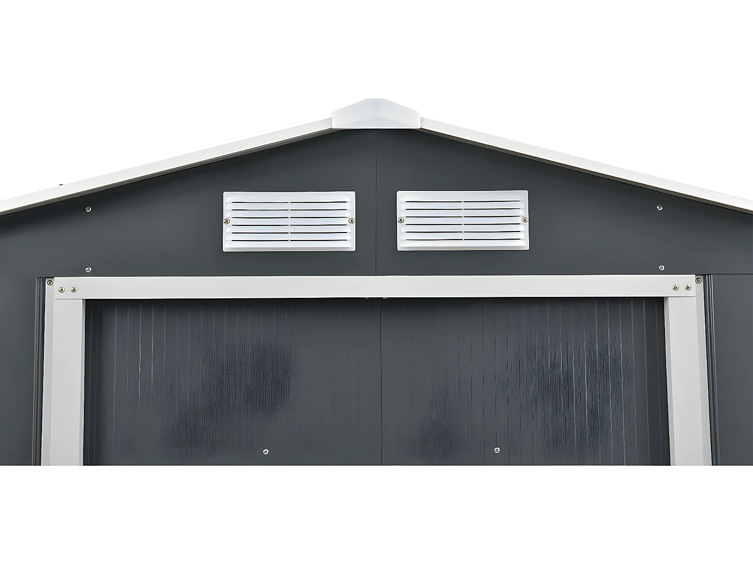 Abri de jardin métal "Vegas" - 12.98 m² - Gris