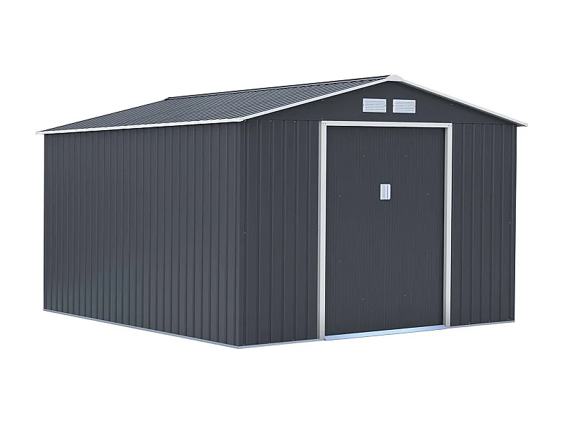 Abri de jardin métal "Vegas" - 12.98 m² - Gris