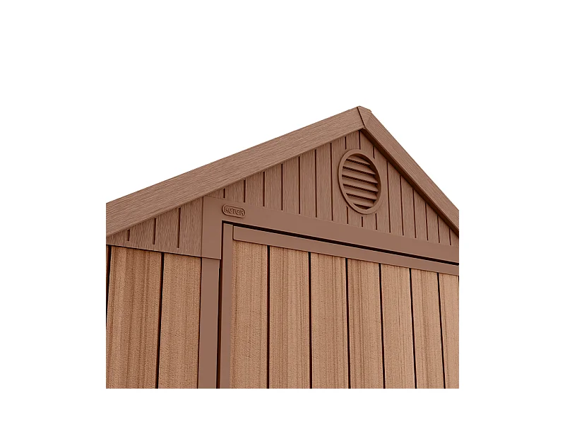 Casetta da giardino in resina DARWIN 46 - 2,2 m² - Marrone