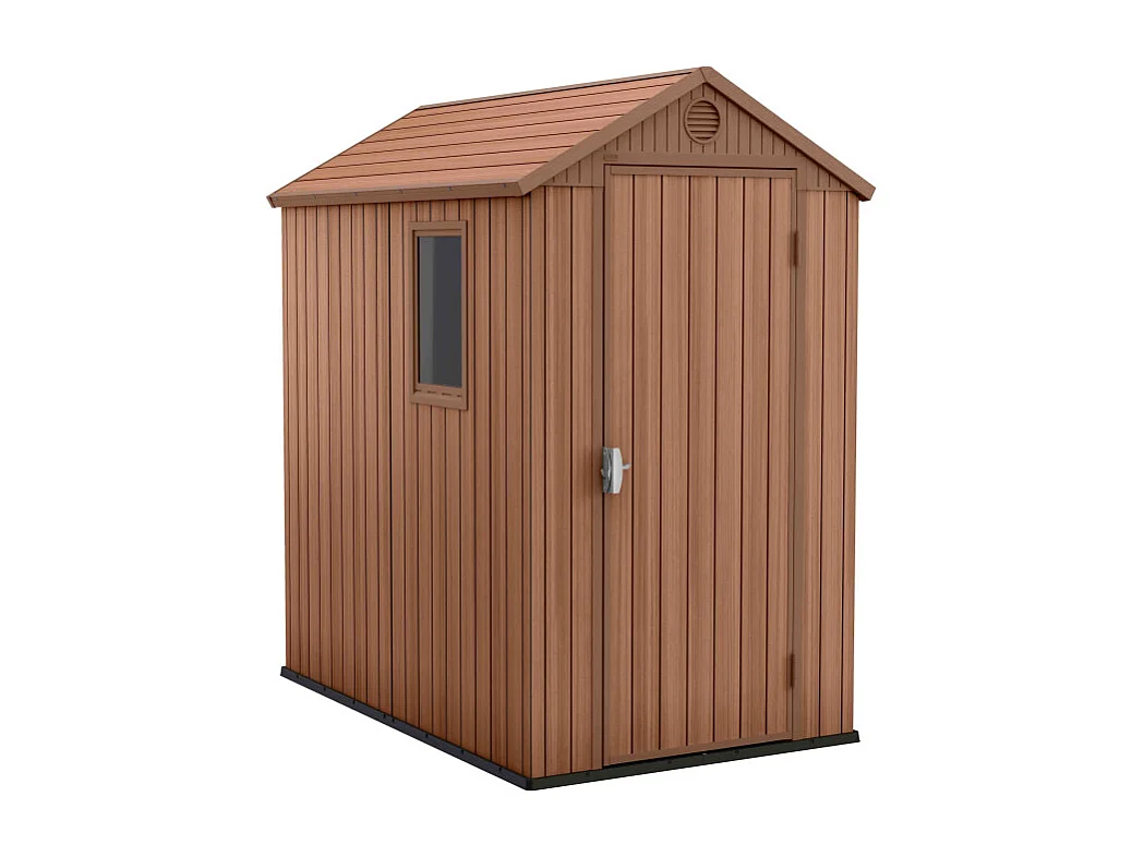 Abri jardin résine "Darwin 46" - 2.2 m² - 125.8 x 184.5 x 205 cm - Marron