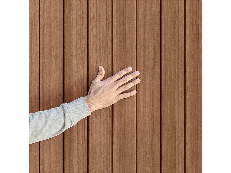 Abri jardin résine "Darwin 46" - 2.2 m² - 125.8 x 184.5 x 205 cm - Marron