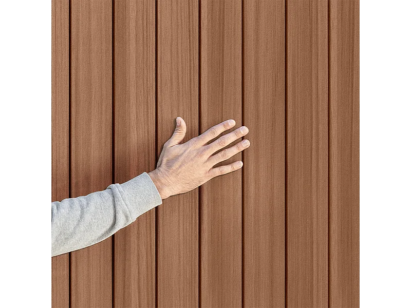 Casetta da giardino in resina DARWIN 46 - 2,2 m² - Marrone