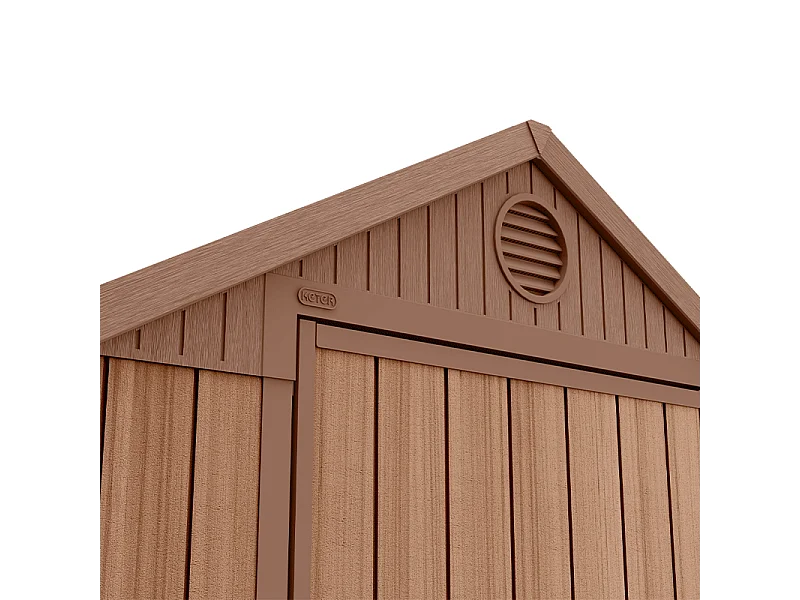 Casetta da giardino in resina DARWIN 46 - 2,2 m² - Marrone