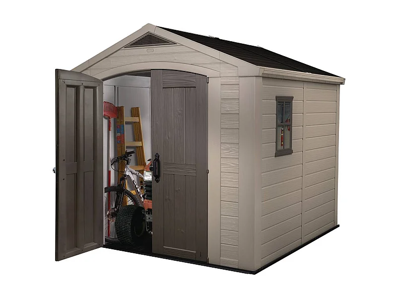 Abrigo de jardim em resina PVC KETER 6,6 m2 - Aspecto de madeira