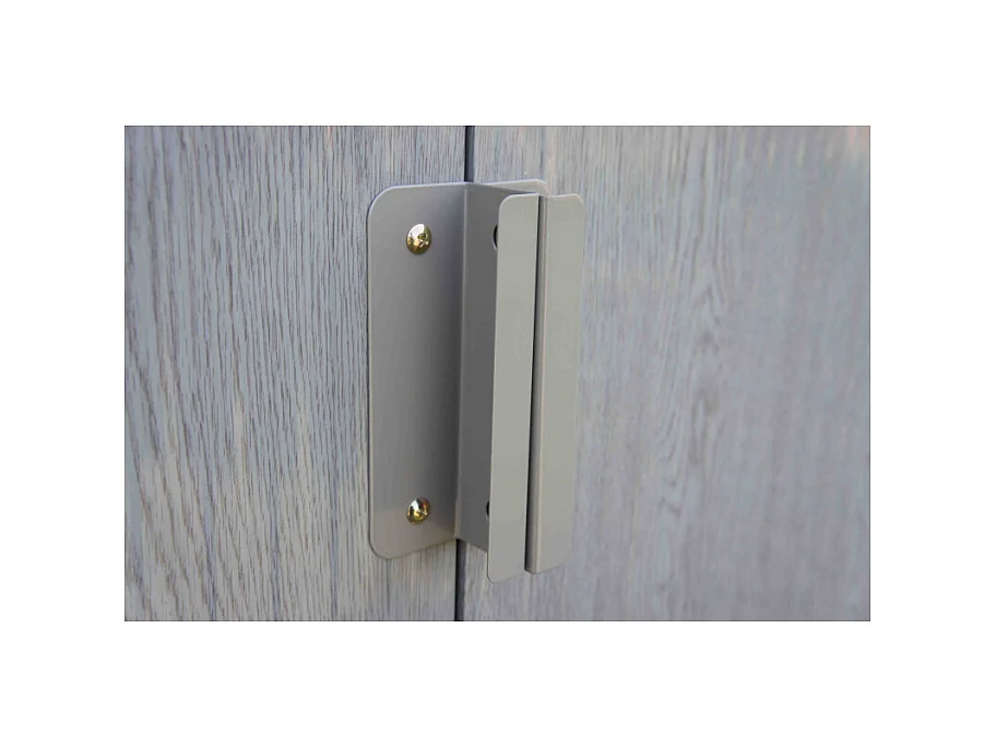 Casetta da giardino in metallo - LEGNO VECCHIO - 7,3 m²