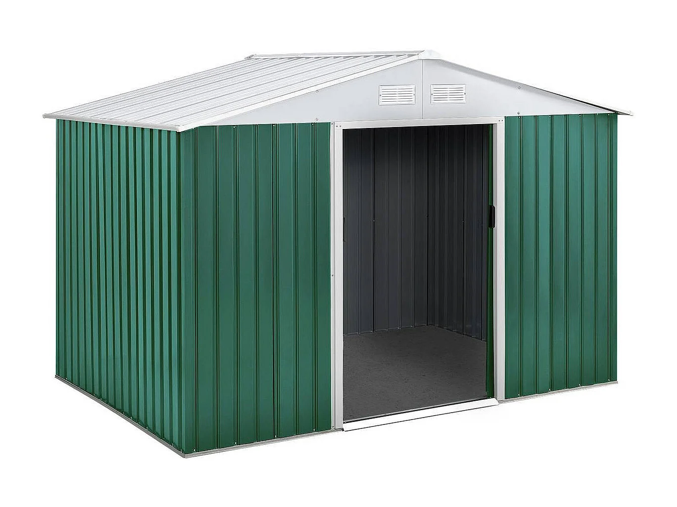 Gerätehaus aus Metall "Rosas" - 4,07 M² - Grün