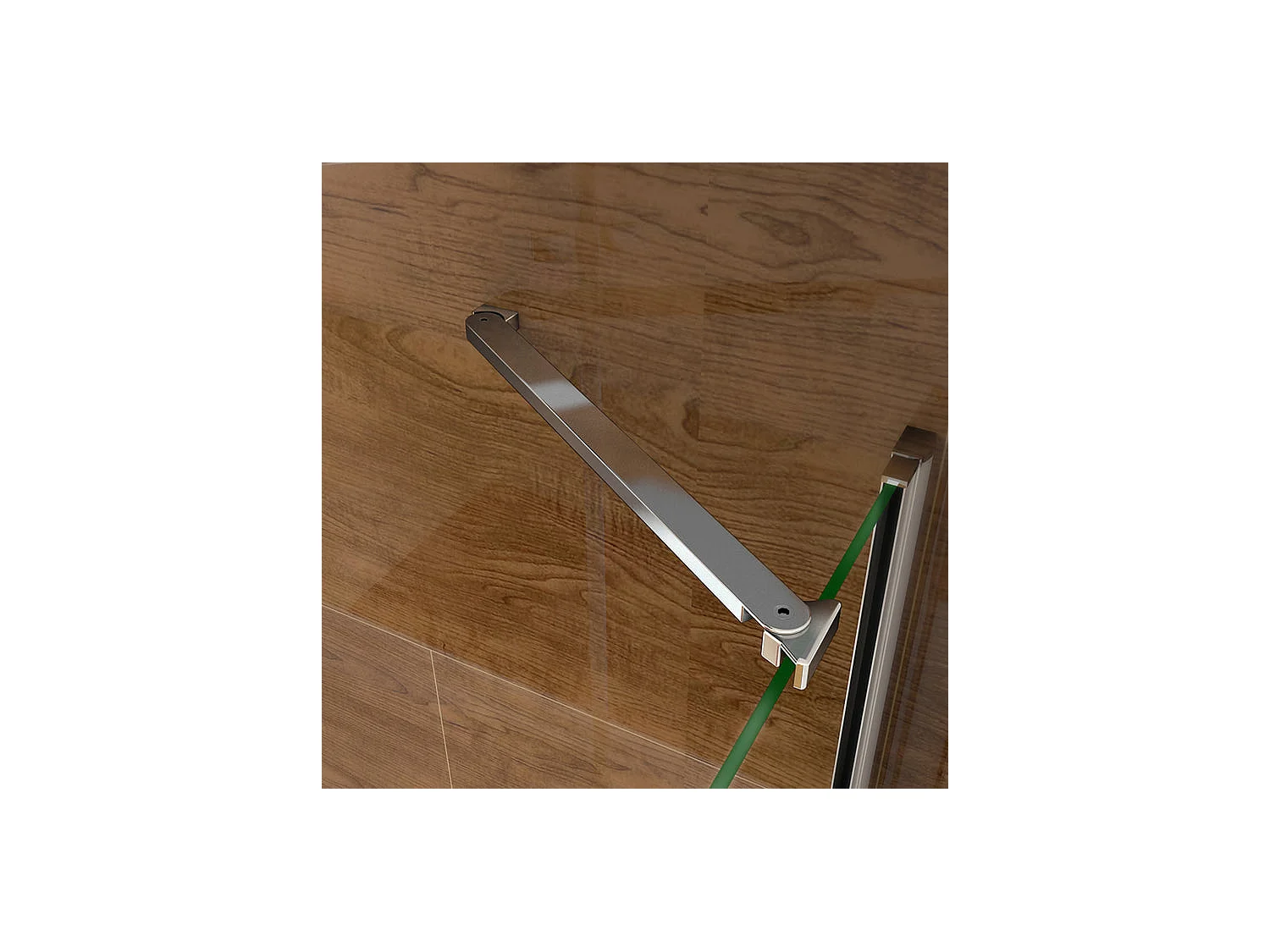 Pare-baignoire pivotant et pliant 100x140cm avec paroi fixe 70x140cm, paroi de baignoire en 6mm verre de sécurité