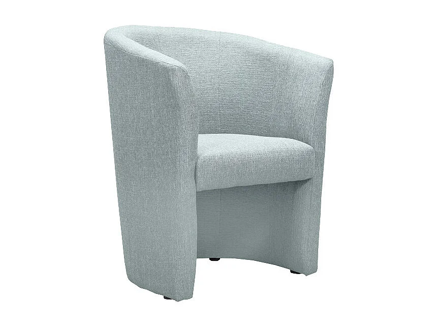 Fauteuil cabriolet en tissu vert d'eau avec accoudoirs - CABRI