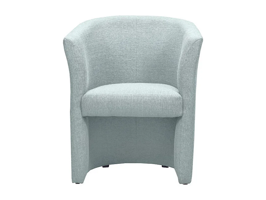 Fauteuil cabriolet en tissu vert d'eau avec accoudoirs - CABRI