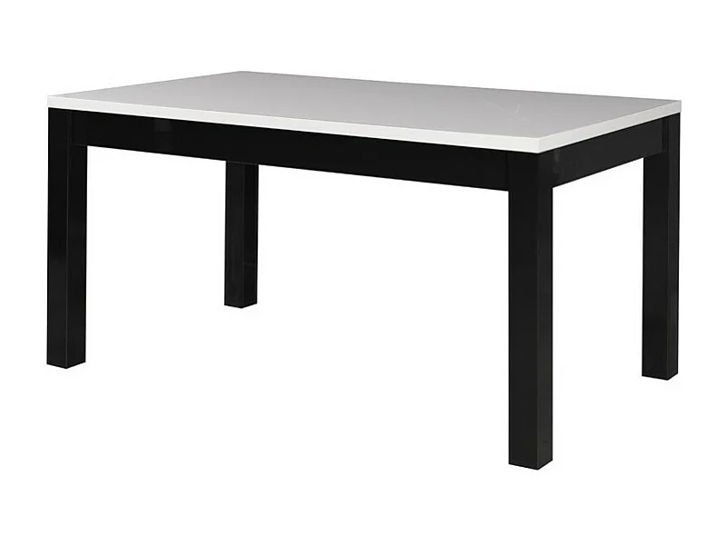 Tafel FABIO - Kleuren zwart en wit - 160 cm