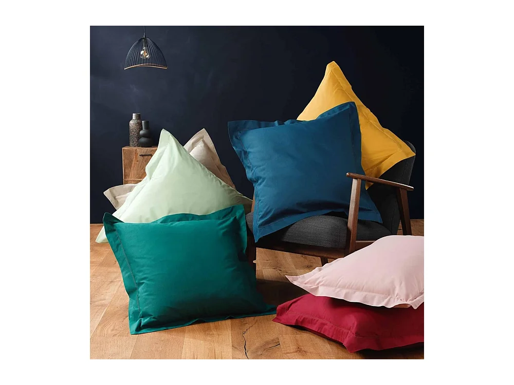 Taie d'Oreiller "Lina" 63x63cm Blanc