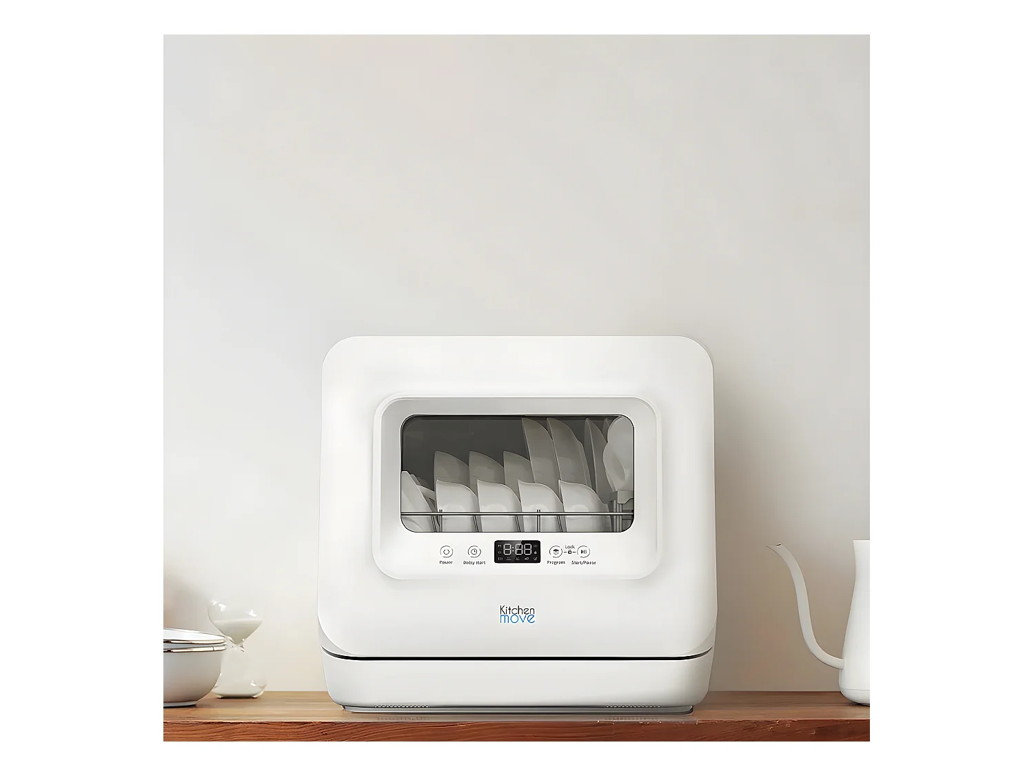 Mini lave vaisselle compact WASHCLEAN Blanc Plastique 7.5L