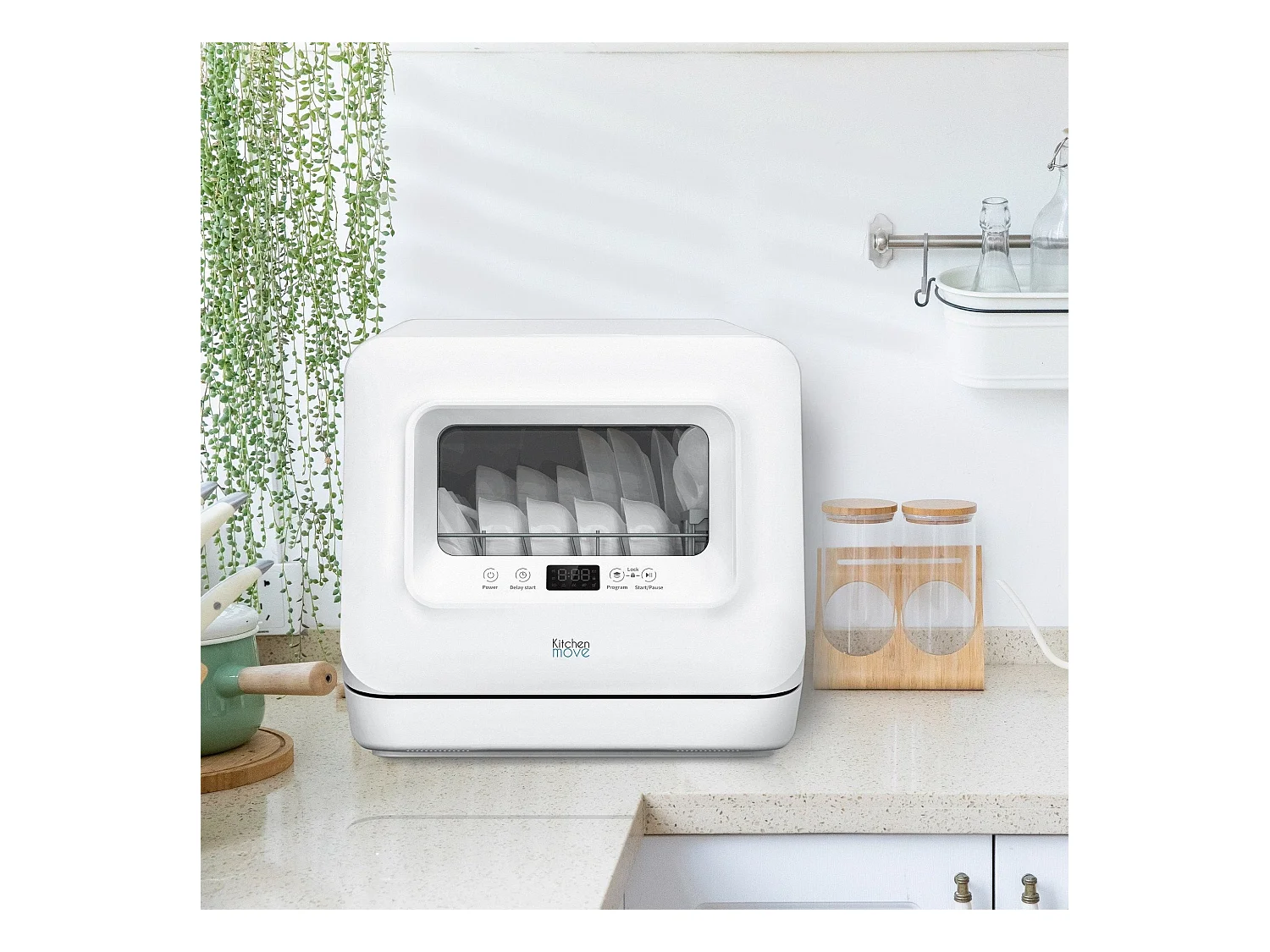 Mini lave vaisselle compact WASHCLEAN Blanc Plastique 7.5L