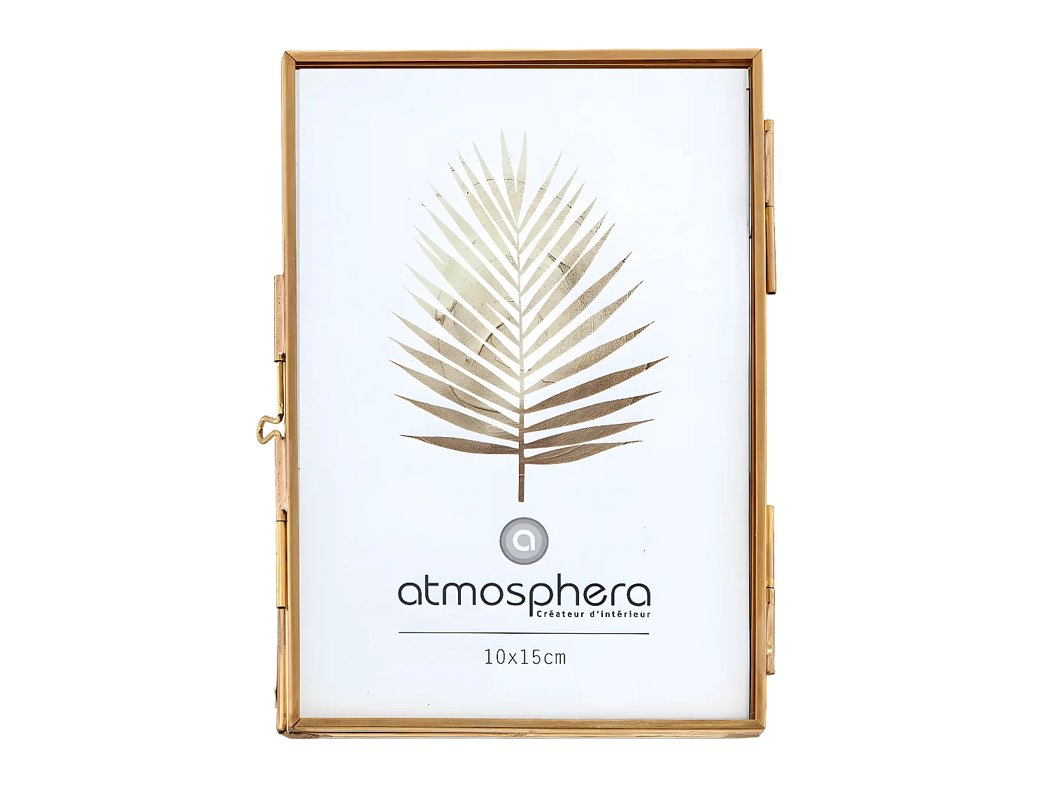 Cadre photo en métal - 10 x 15 cm - Doré