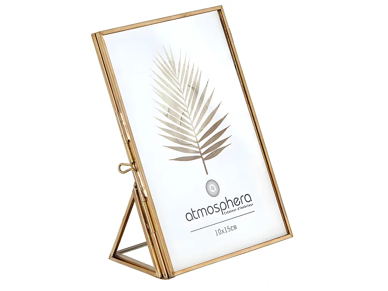 Cadre photo en Métal Doré pour Photo 10 x 15 cm