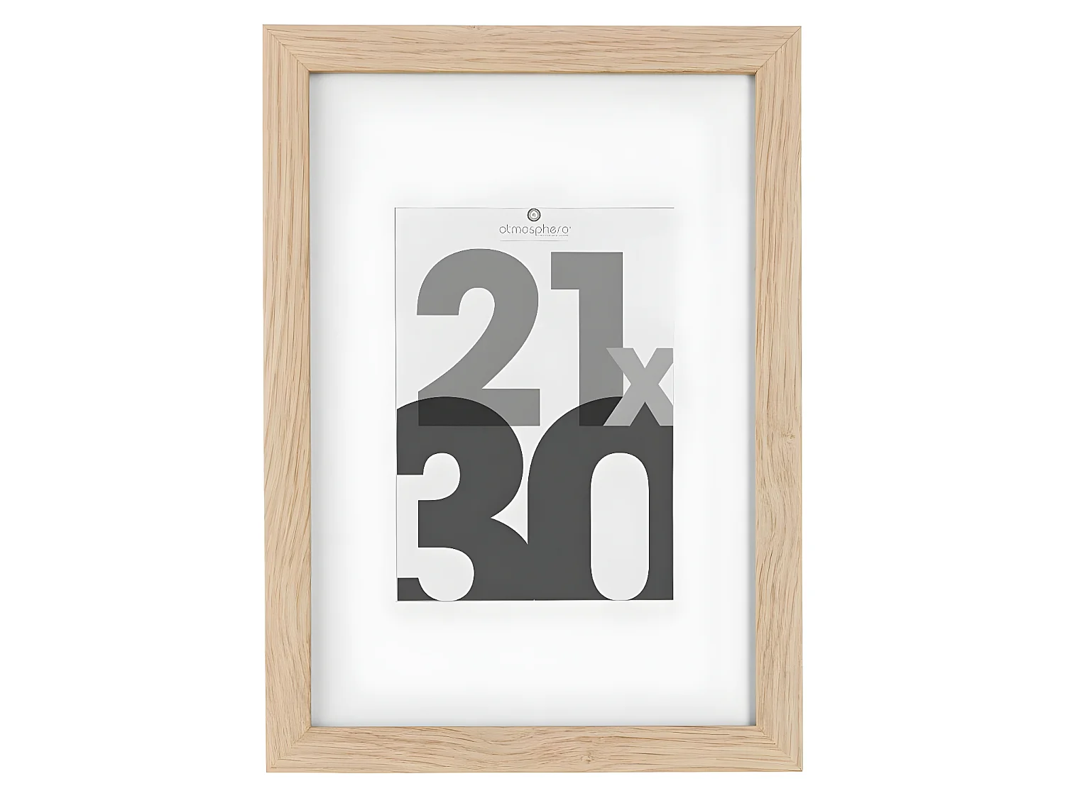 Cadre photo en Bois Naturel pour Photo 21 x 30 cm