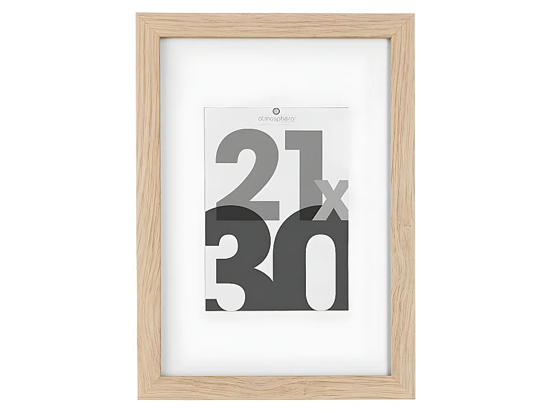 Cadre photo en Bois Naturel pour Photo 21 x 30 cm