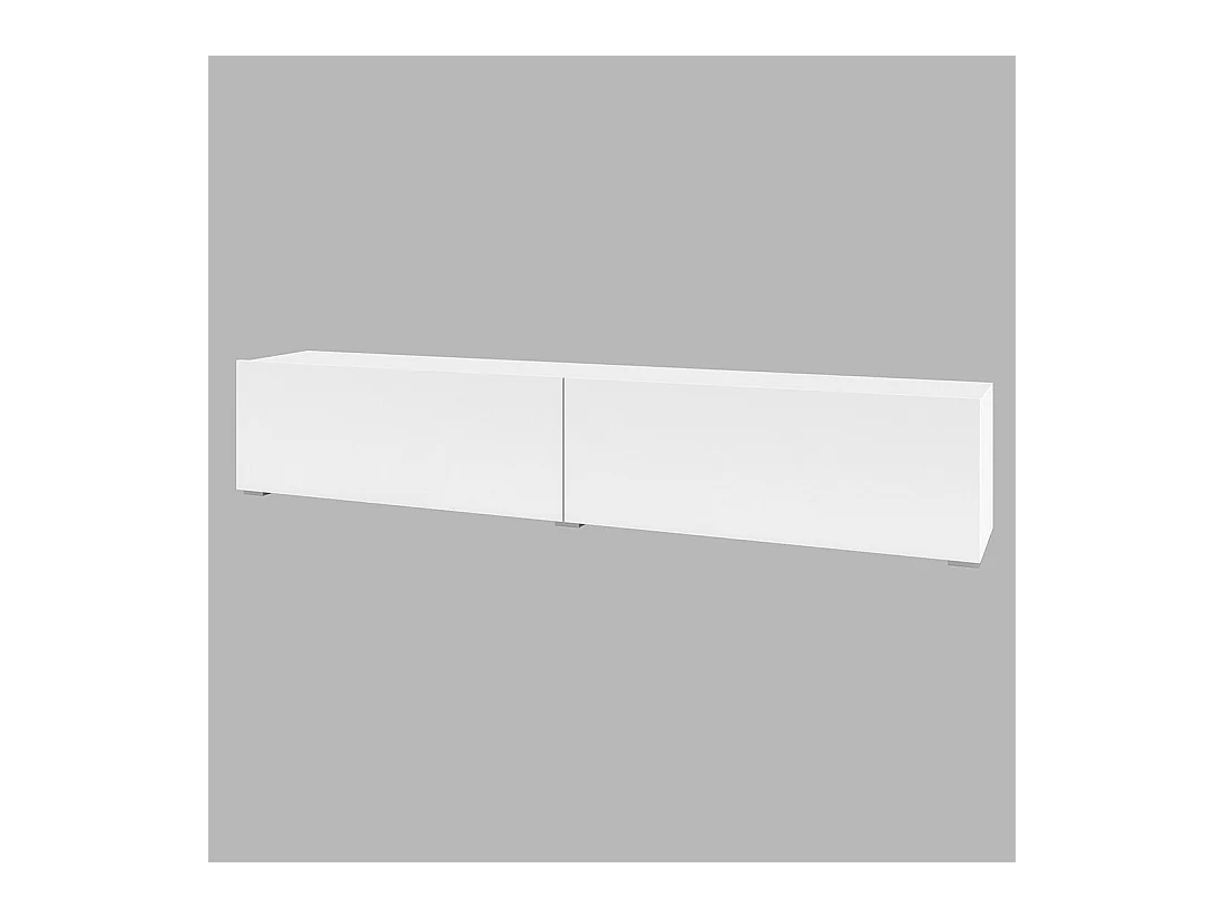 Móvel para TV de 180cm da coleção EVA. Cor branca e carvalho.