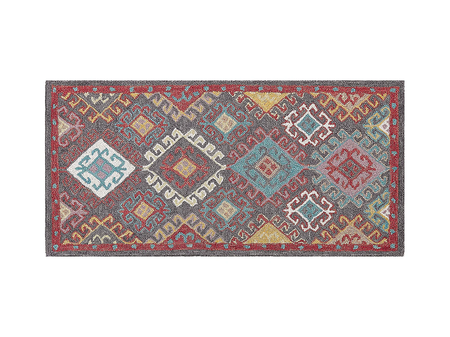 Tapis FINIKE Multicolore 80 x 150 cm Laine