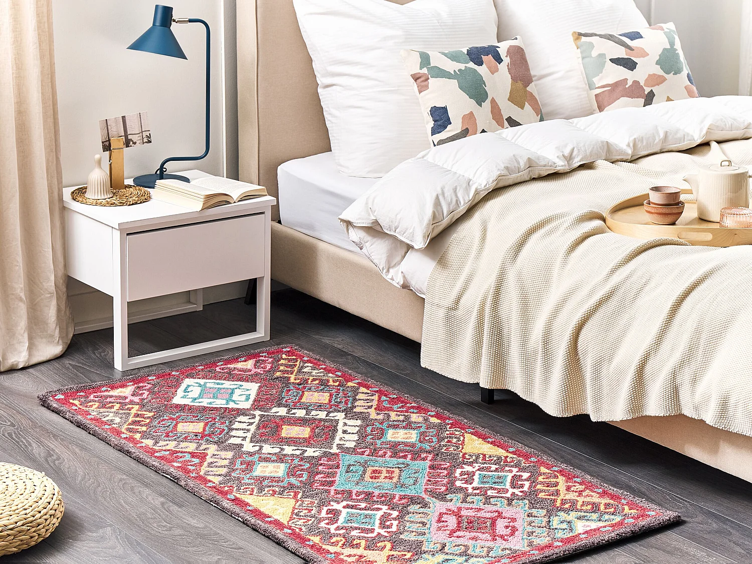 Tapis FINIKE Multicolore 80 x 150 cm Laine