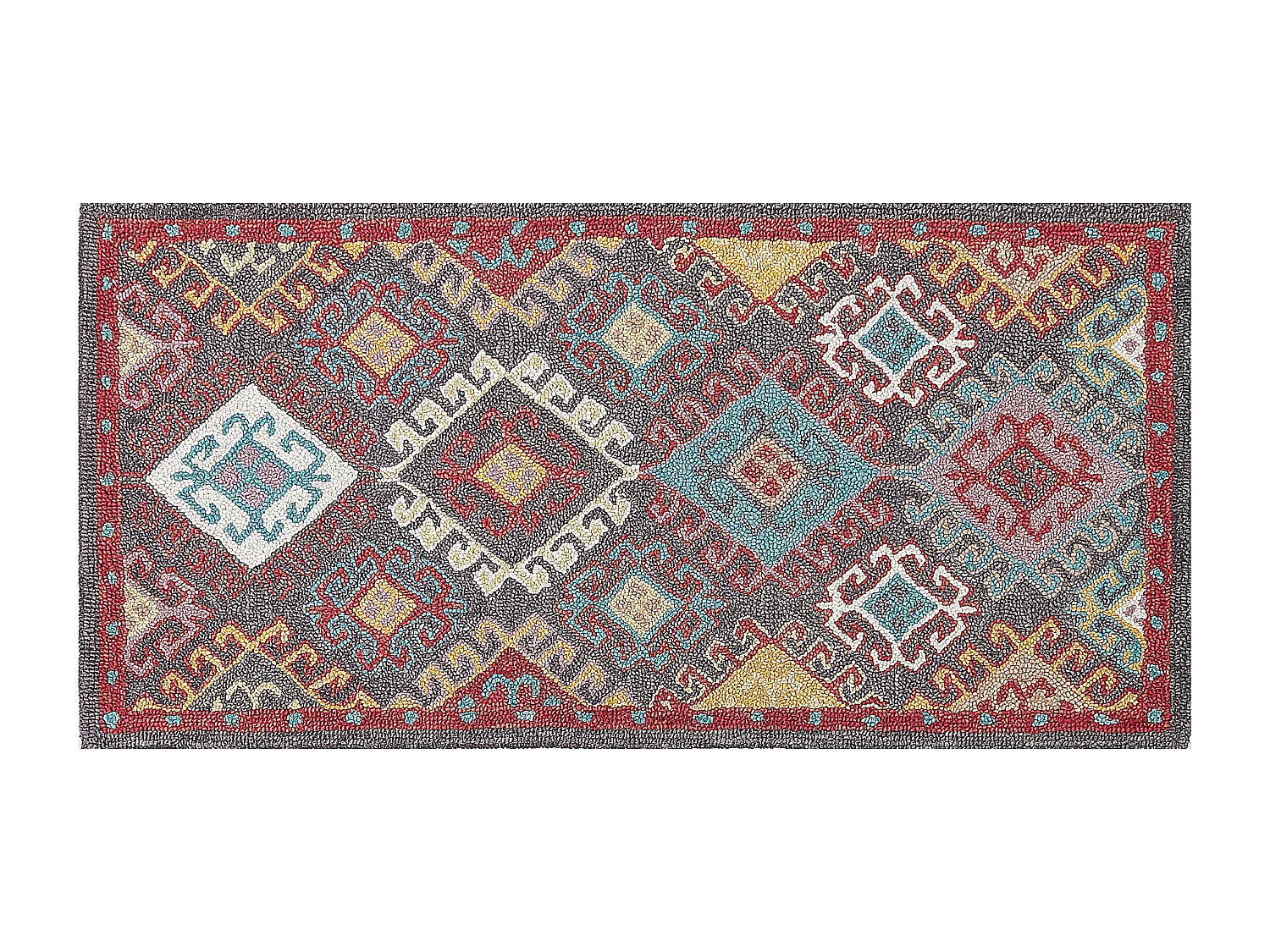 Tapis FINIKE Multicolore 80 x 150 cm Laine